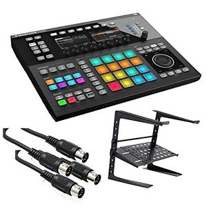 Native Instruments Maschine Studio - Black W/ Laptop Stand and 4 Midi Cables.
