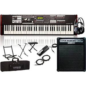 Hammond SK1-73 73-Key Pro Digital Keyboard/Organ with Keyboard Amp, Stand, Headphones, Bench & Sustain Pedal