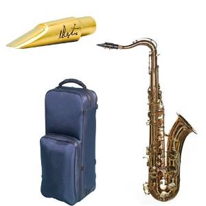 Virtuoso Series Professional Tenor Saxophone Deluxe w/Dexter Gordon Legends Mouthpiece, Dark Lacquer