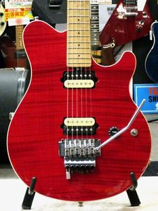 MusicMan AXIS -Trancelcent Red- Used w / Hard case