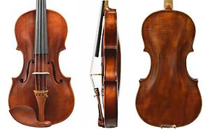 Old Antique Violin 4/4 Size- Has restoration! Despiau Bridge & Dominant Strings!