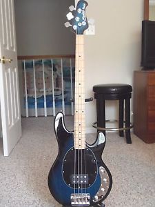 MusicMan Sterling Ray 34 Bass Guitar. Pacific Blueburst!  Swamp Ash!  Beautiful!