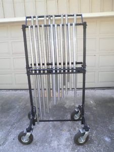 Musser Ludwig Symphonic Concert 1.25” Chrome Chimes w/ All Terrain Cart / Stand