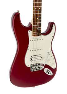 Fender Standard Stratocaster HSS Candi Rouge Pomme, Palissandre (NEUF)