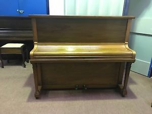 Solid Oak Upright Cramer Piano. Lovely Rich Tone