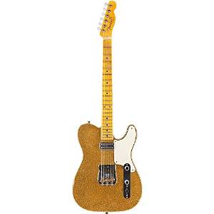 Fender Custom Shop Caballo Tono Telecaster Electric Guitar Aged Gold Sparkle (Aged Gold Sparkle)