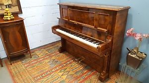 Reconditioned, Walnut, "Bechstein" Model 9 Overstrung Piano. CAN DELIVER.