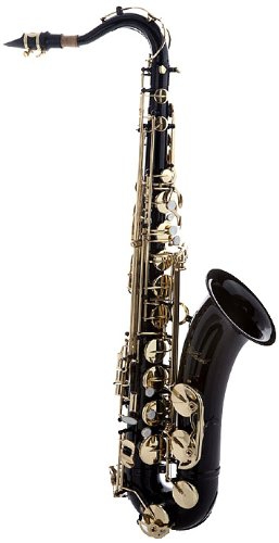 Hawk WD-S411C-BK Tenor Saxophone with Case, Mouthpiece and Reed, Black