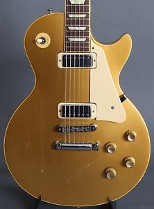 Gibson Vintage 1977 Les Paul Deluxe Goldtop Guitar & Case Worldwide Shipping