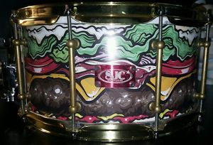 14x7 SJC Custom Snare Drum Artist Series Burger Snare