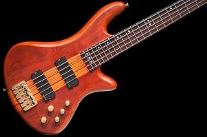 Schecter Stiletto Studio 5 String Bass Guitar Honey Satin no case