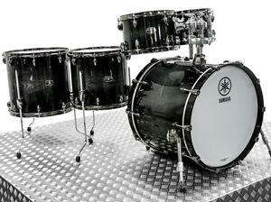 Yamaha Live Custom Oak Drum Kit Black Shadow Lacquer