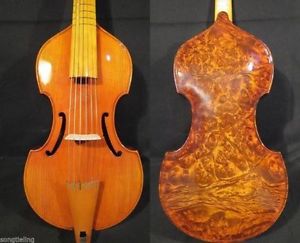 Broque style SONG Brand Maestro bird's eye 6 strings15 1/2" viola da gamba #9394