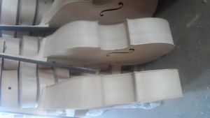 one Unfinished double bass,spruce top  Maple back , ribs and neck 1/4,,