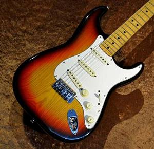Free Shipping Used Fender USA Stratocaster 1975 3 Color Sunburst Guitar