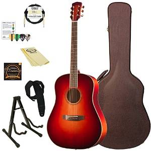 Bedell Guitars Wildfire WF-D-AD/MP-KIT-2 Dreadnought Acoustic-Electric Guitar, Fire Burst Kit 2