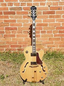 Epiphone Joe Pass Emperor II Pro Electric Guitar  Natural Gold Hardware #6892