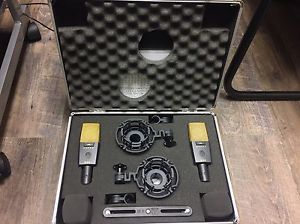 Stereo Matched AKG C 414 XL II Condenser Wired Professional Microphone Near Mint