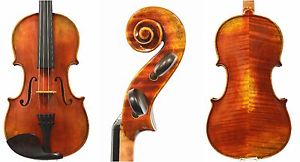 Used* Old 4/4 Size, Aubert Bridge & Pro-Arte Strings,Made In Romania,Beautiful!!