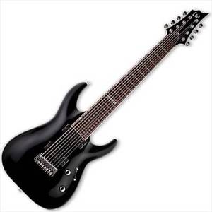 ESP LTD H-208 BLK Black 8 String Electric Guitar **NEW**