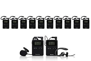 Wireless Tour Guide System for Assistive Listening System 2T10R+Multi Charger