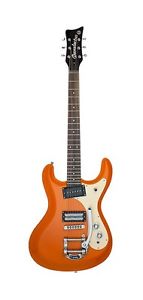 Danelectro Electric Guitar The '64 Bigsby Double Cutaway Humbucker Orange