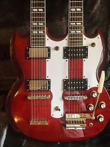 Epiphone G1275 Double neck Modified!