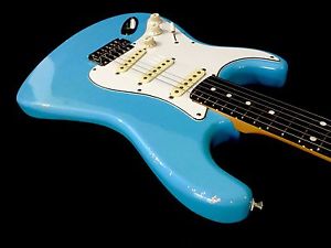 LEFTY! MJT Custom Electric Strat Guitar Left Handed Daphne Blue Nitro Relic RARE