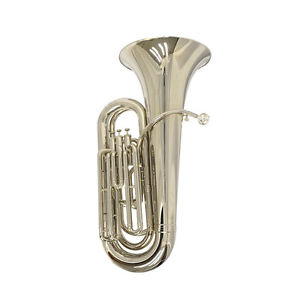 Schiller Elite Convertible Marching & Concert Tuba – Silver