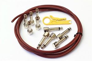 Evidence Audio SIS Solderless Patch Cable Kit 70 Plugs 70 ft Monorail Red New