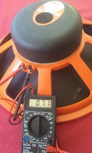 Speaker JBL vintage D130F 15" orange guitar Alnico 8 OHMS "FENDER" AMP