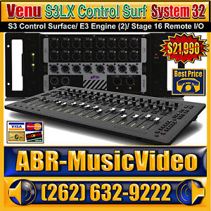 AVID Venu S3 Control Surface/ 48 Channels/ E3 Engine & 16 Stage Remote I/O