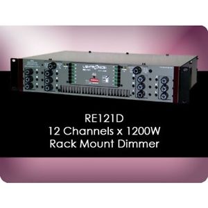 LIGHTRONICS RE121D 12 CHANNEL @ 10Amp / 1200w RACKMOUNT DIMMER $50 INSTANT OFF