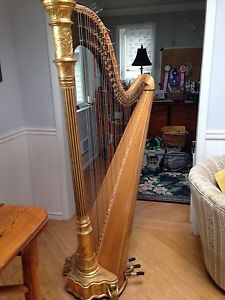 Concert Pedal Harp Lyon And Healy #587 Excellent Condition
