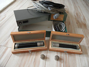 2x Neumann Gefell Vintage Mics MV692 & M94 & M93 capsules, PSU & cables TOP!
