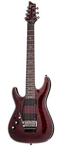 Schecter Hellraiser C-7 FR 7-String Electric Guitar (Black Cherry, Left Handed)