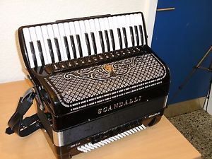 Scandalli Super VI LX LMMMH Accordion 120 bass Akkordion Fisarmonica + Case