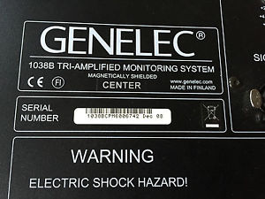 Genelec 1038 BC- Aktiv Center Speaker - incl Endstufe und Kabel-guter Zustand