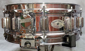 VINTAGE ROGERS SNARE DRUM 5X14 DYNASONIC//COB//1964//CUSTOM BUILT// 7 LINE//L@@K
