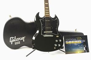 2011 Gibson SG Standard Electric Guitar - Ebony w/ OHSC - P90 Pickups