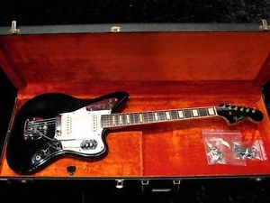 1967 Fender Jaguar Black Electric Guitar Free Shipping Vintage