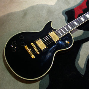 Burny RLC-70 Les Paul Custom RARE Left-Handed Early 90’s in Black
