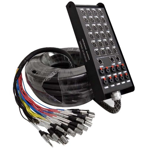 Seismic Audio SAPSNS-24-3x10x100 24-Channel 100-Feet Snake Cable Compatible with