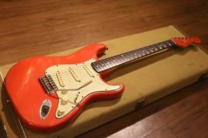 Fender CS '10 TB 1960 Stratocaster Relic MH FRD Mod. Used Electric Guitar Japan