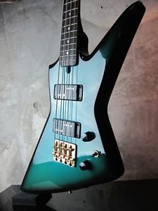 Aria Pro II ZZB Deluxe 80s Blue-Black Sunburst Used Electric Bass Guitar Japan