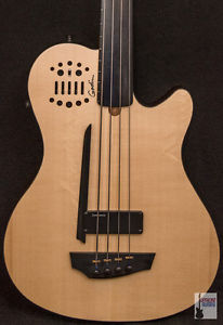 New Godin A4 Ultra Natural Fretless Bass SA Ebony Ships FREE USA