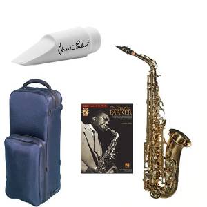 Virtuoso Series Professional Alto Saxophone - Dark Lacquer Deluxe w/Charlie Parker Mouthpiece & Book Pack