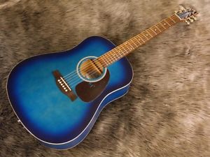 Seagull S6 Spruce Trans Blue Burst GT w/soft case Free shipping Guiter #S340