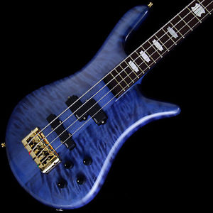 Free Shipping New Spector Euro 4 LX Premium Wood (Blue Stain Gloss) ElectricBass