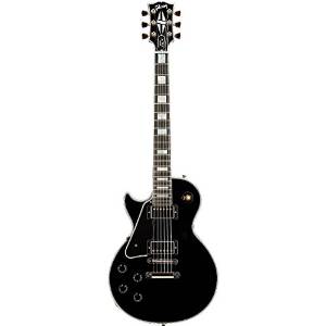 Gibson Custom Shop Les Paul Custom LPCLEBGH1  Left Handed Electric Guitar, Ebony, Gold Hardware